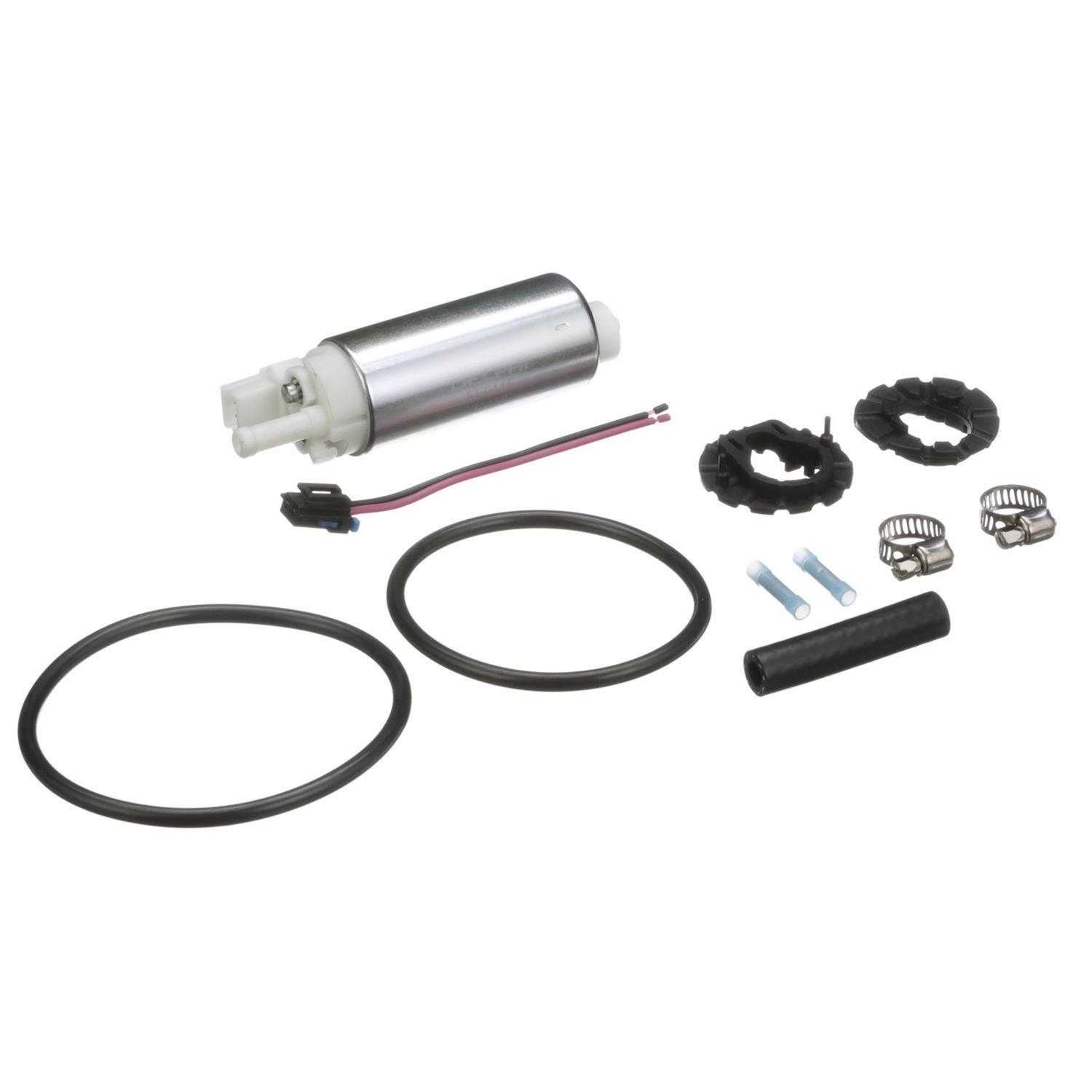 Delphi FE0115 TBI fuel pump with included accessories. These fuel pumps kits come with accessories that arent used in some applications. These fuel pump kits fit other cars beside 3rd gen Camaros and Firebirds.