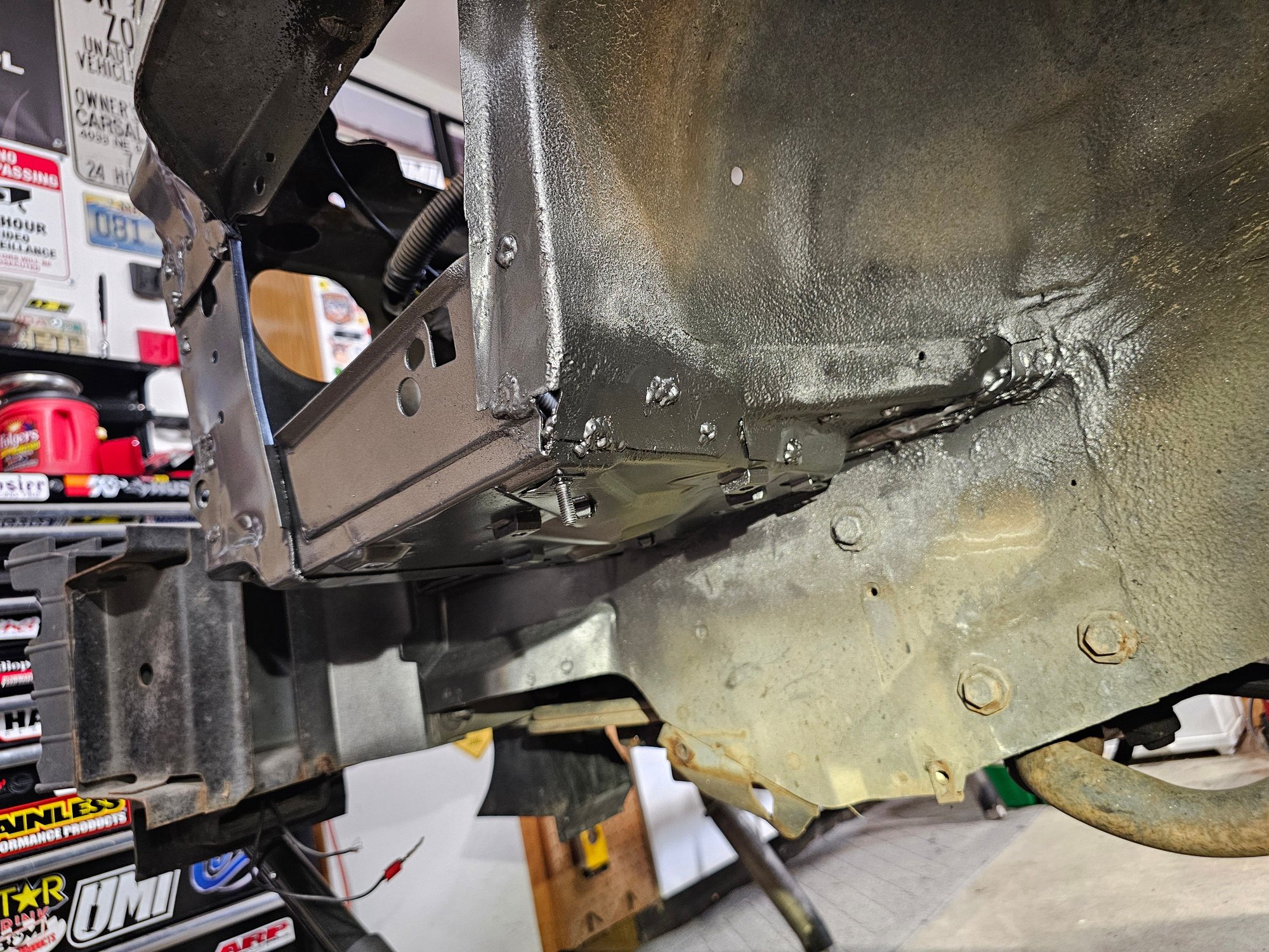 The wheel well side will be undercoated in the future. This is just the current fix so that I can move onto to other projects. 