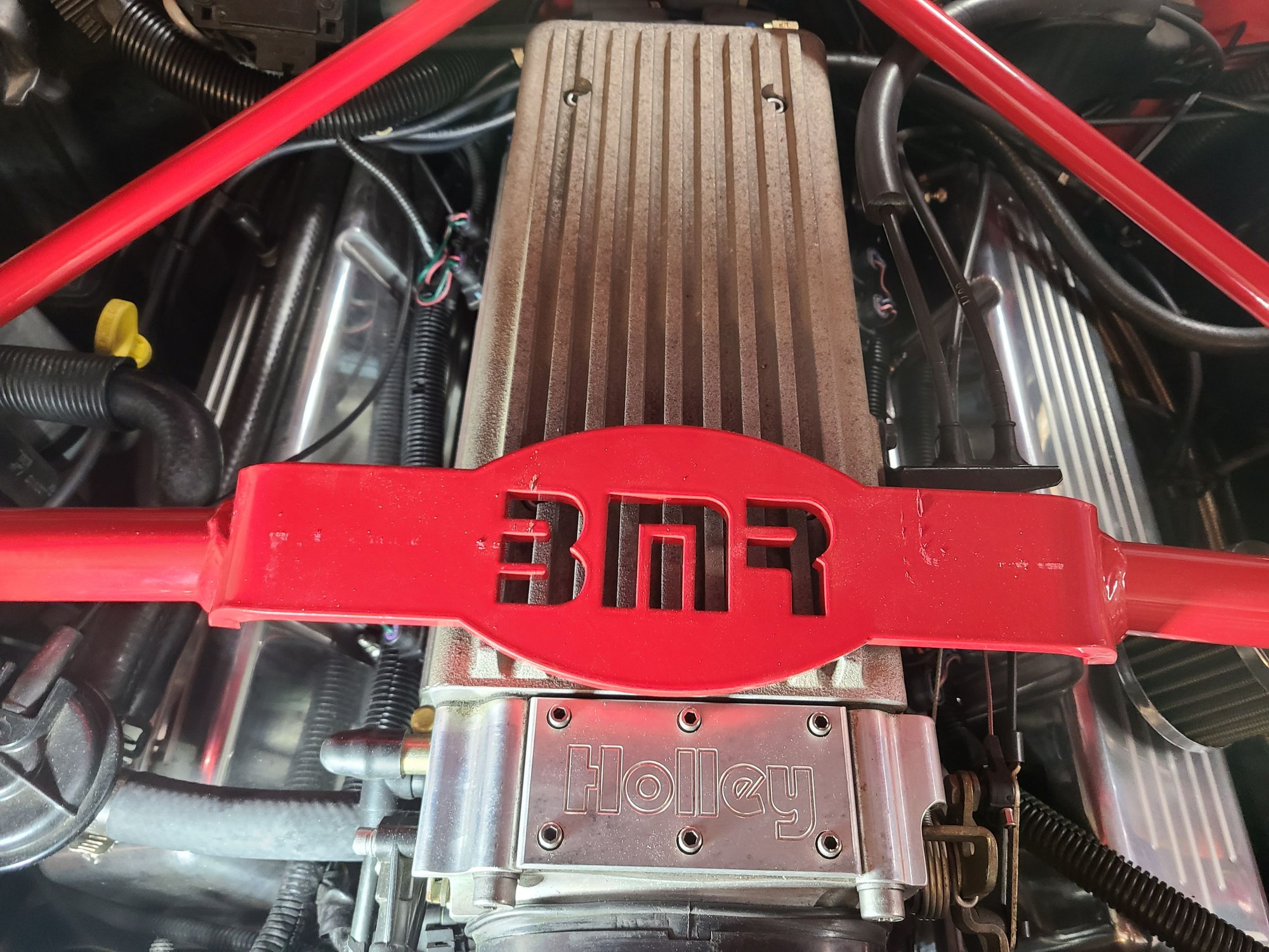 You can see the scratches from hood contact with my first test hood slam closed.