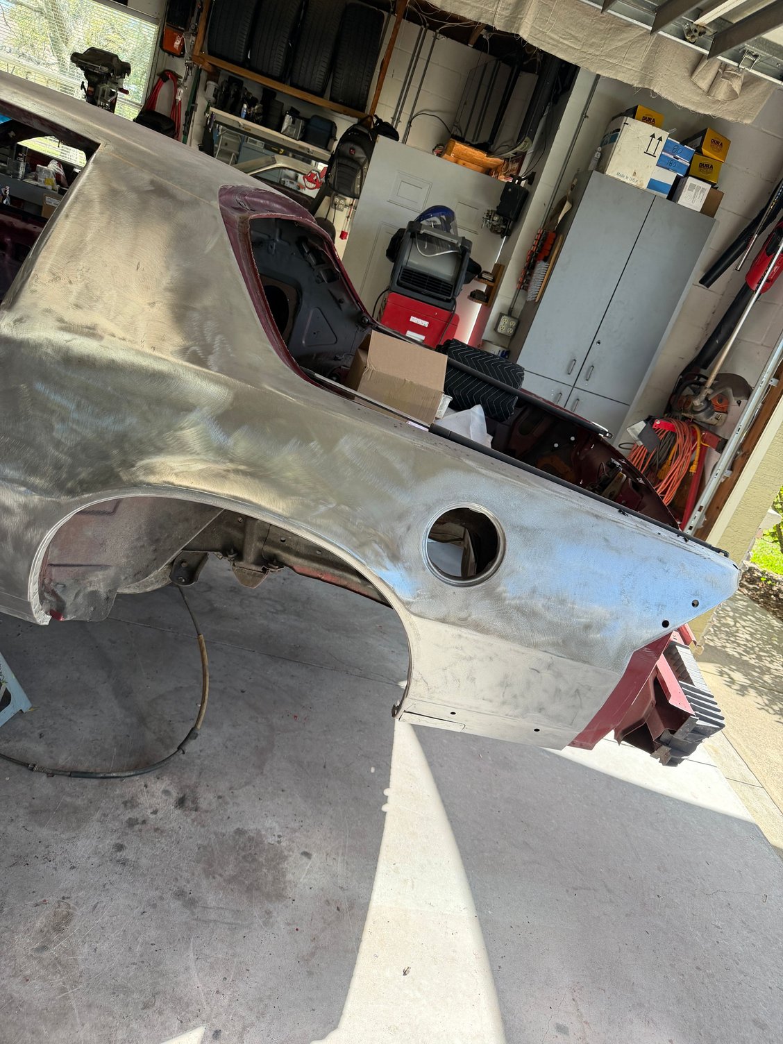 Rear glass removed