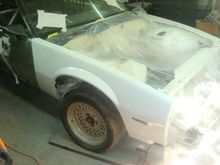 Set back on the car.