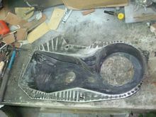 Removed the rear gasket and sanded.