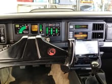 A wider shot of the dash