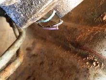 These wires is on the passage side under the car.