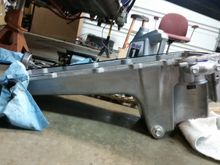 The front of the GM F-Body pan drops down an half inch more than the stock pan GM sends on the LS3 Crate motor. This caused the steering centerlink to hit the pan and could not be bolted in place.