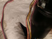 0 wires that are exposed on the wiper switch itself
