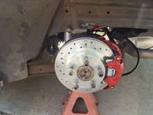 This pic is of drive's side but I had to replace passenger side axle with a new Moser.