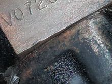 #'s Stamped by water pump