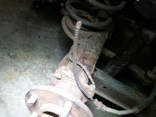 Passenger Rear Brake - Was cut off by previous owner.