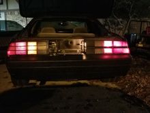 night with just running lights on