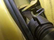 Tried to get a good shotnof my air hammer with chisel, definitely tough in a tight space.  