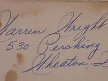 He even did it on the inside front and back covers too. My uncle had incredible artistic skills but horrible handwriting. He took classes to improve his penmanship and 