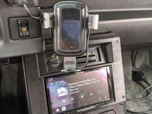 I also installed a wireless charger for my phone.
