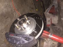 Note 15mm spacer with ARP studs and 1LE bearings as ordered from BBU.