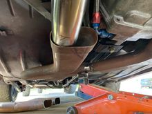 I flattened the tube a bit so it fit in the oval bit