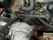 Inside ac to intake manifold 