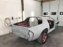 Booth all hosed out. Car power washed and seam sealed