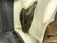 Make sure you put some glass on the inside of your patch to help support your repair