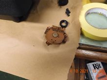 I bought a replacement for this HVAC switch because it looked rusty.  Turns out it was just the color of the plastic.  Gotcha!