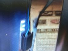 I found the problem.

I am missing the connection that is attached to the rear window Glass.

The power wire that is cut connects to this connection and the black wire from the connection connects to the rear left hand strut connection at the trunk end.

Now I have to find this piece and attach to the glass.