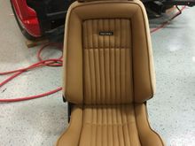 Recaro seats redone.  Matched leather to original spec$.