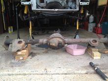 Original 160,000 mile Borq Warner 9-Bolt 3.27 Posi Rear. 