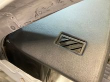 Side defrost vents fit under the overlay.