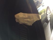 Tape before adjustment.