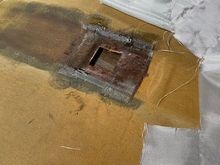 Center of board and dome light area.