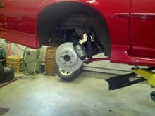Ls1 rear brakes with hawks pads and rotors