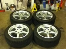 Y2K Wheels, 18x9.5 rear, 17x8 front.