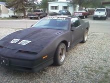 Added the Trans am banner on windshield and painted hood vents to break up the dull paint
