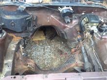 Empty engine bay