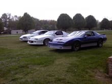 My trans am back in the day with my cousins 92 camaro and my dads 94 Z-28 camaro.
