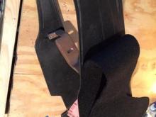 applying carpet to the console.  easier going on than taking it off and also scraping off the old glue.  third gen ranch has interior trim carpet pieces for cheap.  very pleased with the quality.