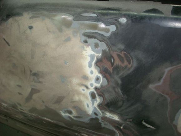 Bondo was 3/8 thick in areas but no major damage to warrant it.