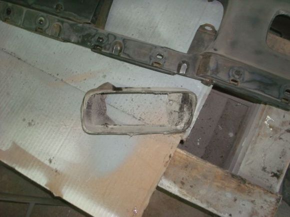 Driver side material removed.