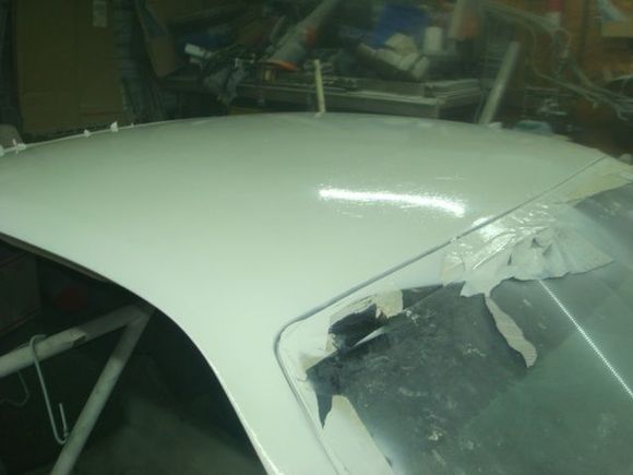 Passenger side with the shop lights on.