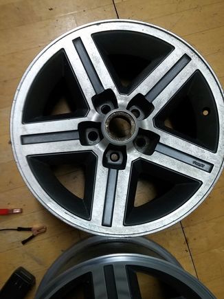 wheel before sanding and polishing