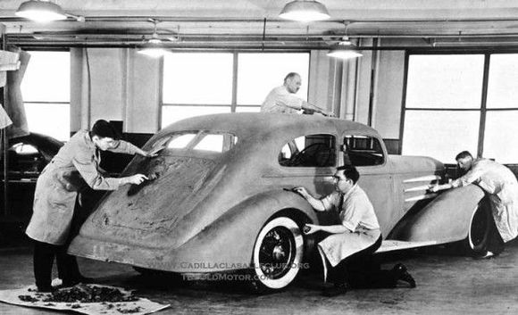 1932 Cadillac Clay Mockup