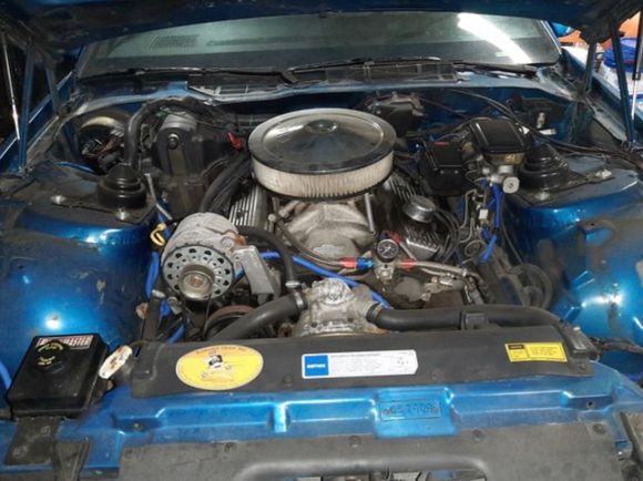 Engine bay at purchase.