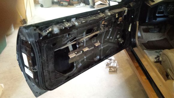 stripping down the drivers door