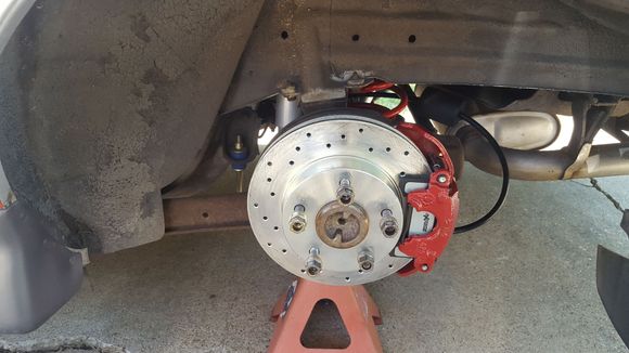This pic is of drive's side but I had to replace passenger side axle with a new Moser.