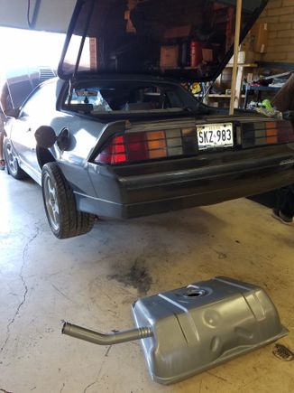 new gas tank, sending unit, and walbro 255