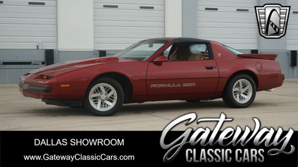 Fully loaded 1SC option group 1989 Formula 350 with CC1 T-tops in Flame Red Metallic with Medium Beechwood Tan interior.