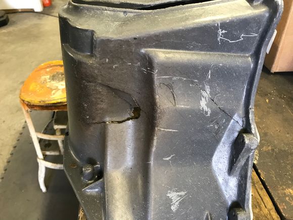 I think this damage is fairly common. I have seven parts cars, every single one was busted.