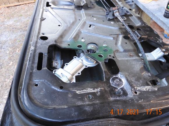 Also replaced the window motor.  Took some finagling to get the small fasteners in and out, but done.