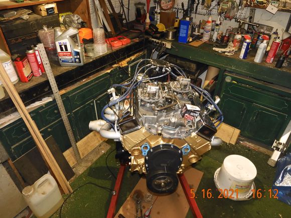 Doesn't look too obnoxious.  And I do have a 2 ton and a 1 ton hoist if I need to pull in a different direction, etc.  Any thoughts?
Obviously can remove the Y-pipe if not successful, but would save a lot of wear and tear on this ole body.