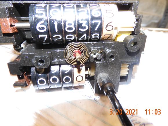 Check out the ultra tiny torsional damper for the speedo needle, amazing!