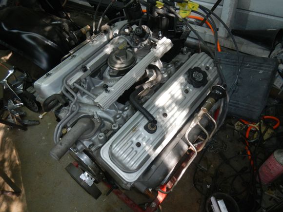 Started putting my parts back on the L98 . I may use the chrome stuff that came with it on my 86.